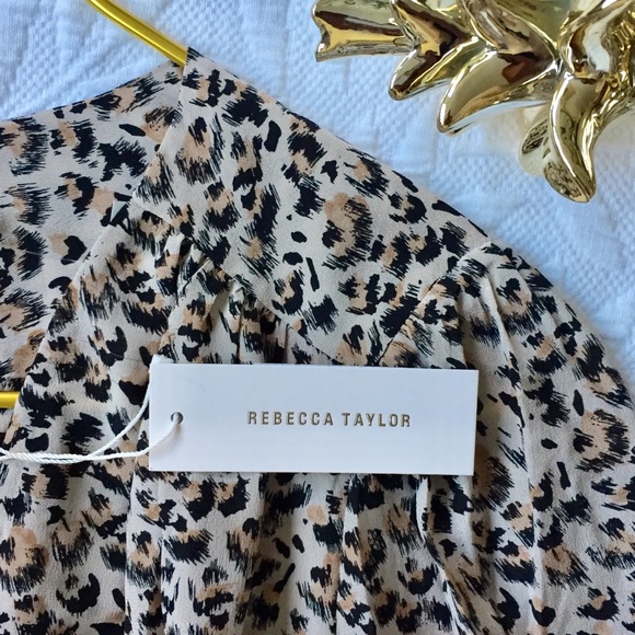 Rebecca Taylor Long Sleeve Leopard Dress - Picture 6 of 8